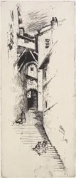 Street of Stairs, Siena, 1883